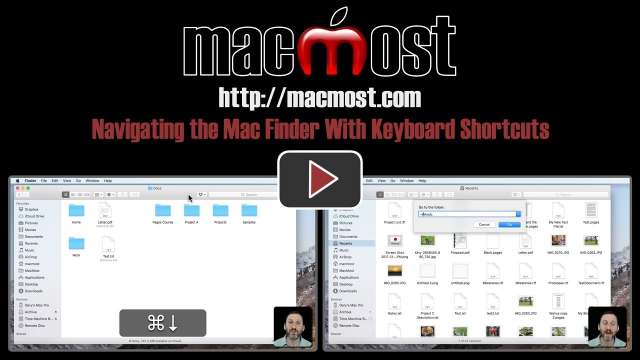 Navigating the Mac Finder With Keyboard Shortcuts