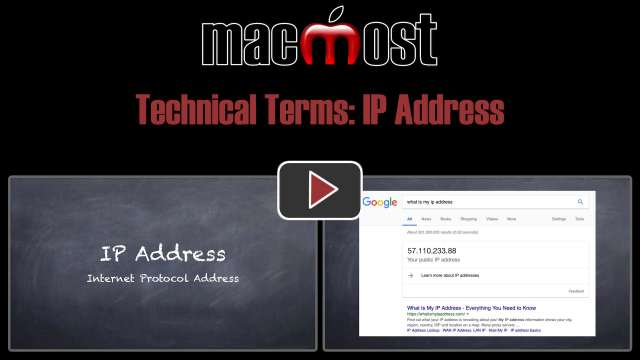 Technical Terms: IP Address