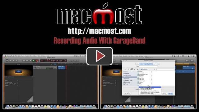 Recording Audio With GarageBand