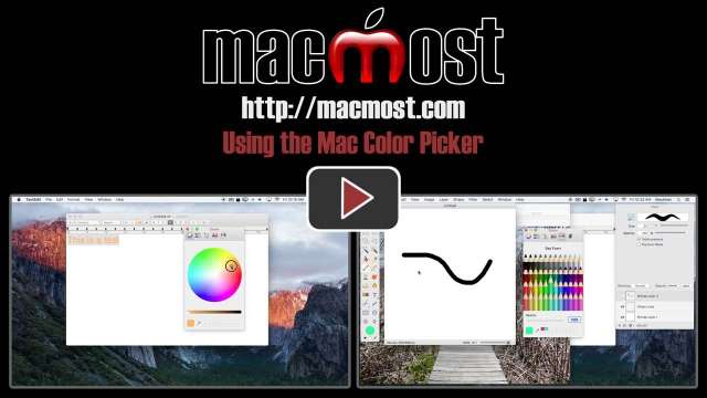 Using the Mac Color Picker