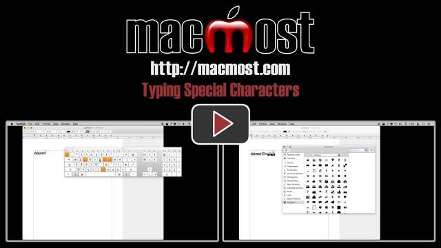 Typing Special Characters