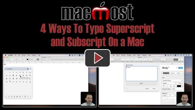 4 Ways To Type Superscript and Subscript On a Mac