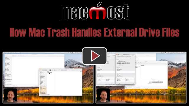 How Mac Trash Handles External Drive Files