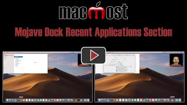 Mojave Dock Recent Applications Section