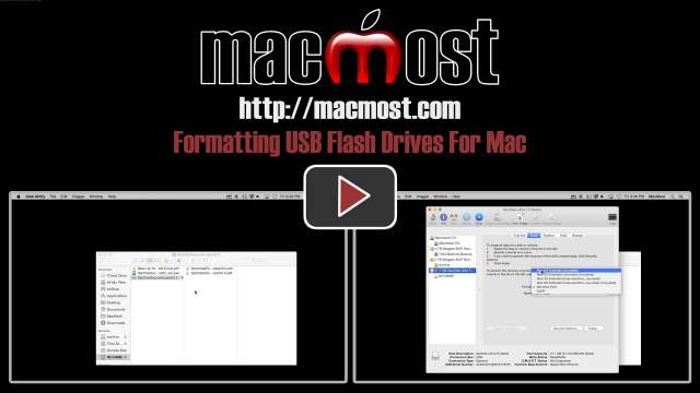 Formatting USB Flash Drives For Mac