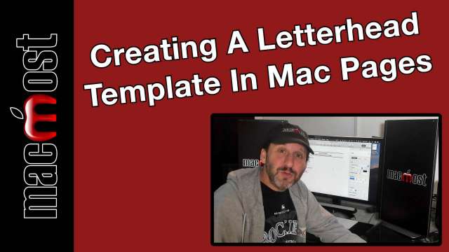 Creating A Letterhead Template In Mac Pages