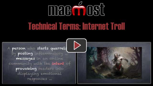 Technical Terms: Internet Troll