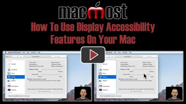 How To Use Display Accessibility Features On Your Mac