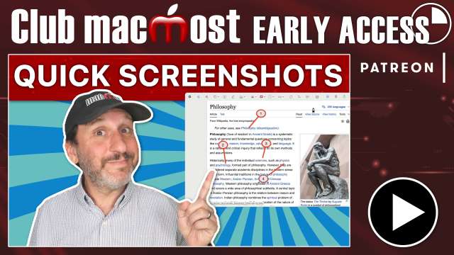 Club MacMost Early Access: Quickly Markup and Send Mac Screenshots