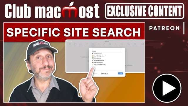 Club MacMost Exclusive: Three Ways To Search a Single Big Website